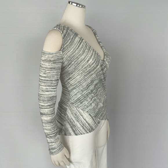 Boston Proper Grey/White Open shoulder X Small - Picture 5 of 10